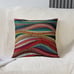 Set of 2 Throw Pillow Covers 18x18 Bohemian Wavy Pillow Covers Rainbow