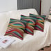 Set of 2 Throw Pillow Covers 18x18 Bohemian Wavy Pillow Covers Rainbow