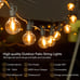 Outdoor String Lights - Connectable Dimmable LED Pati
