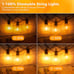Outdoor String Lights - Connectable Dimmable LED Pati