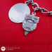 Vtg Sterling Silver Charm Bracelet with 11.5 Sterling Silver Charms. 60s & 70s.