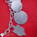 Vtg Sterling Silver Charm Bracelet with 11.5 Sterling Silver Charms. 60s & 70s.