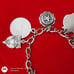 Vtg Sterling Silver Charm Bracelet with 11.5 Sterling Silver Charms. 60s & 70s.
