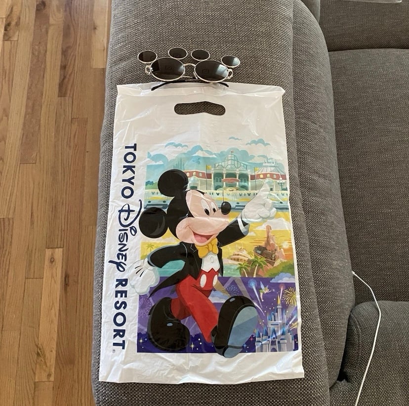 Disneyland Japan Mickey Mouse Sunglasses with Bag