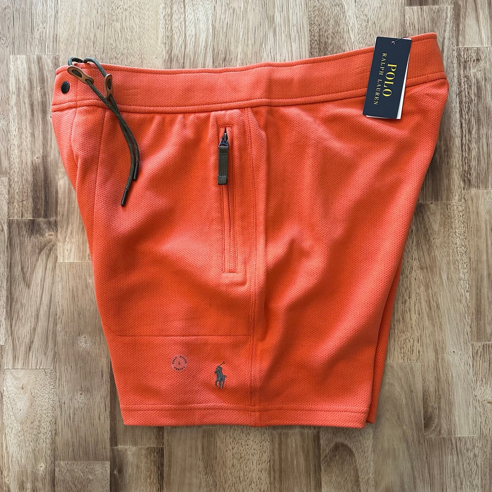 Polo Ralph Lauren Expedition Terry Shorts Men’s Size L Orange 6” Inseam