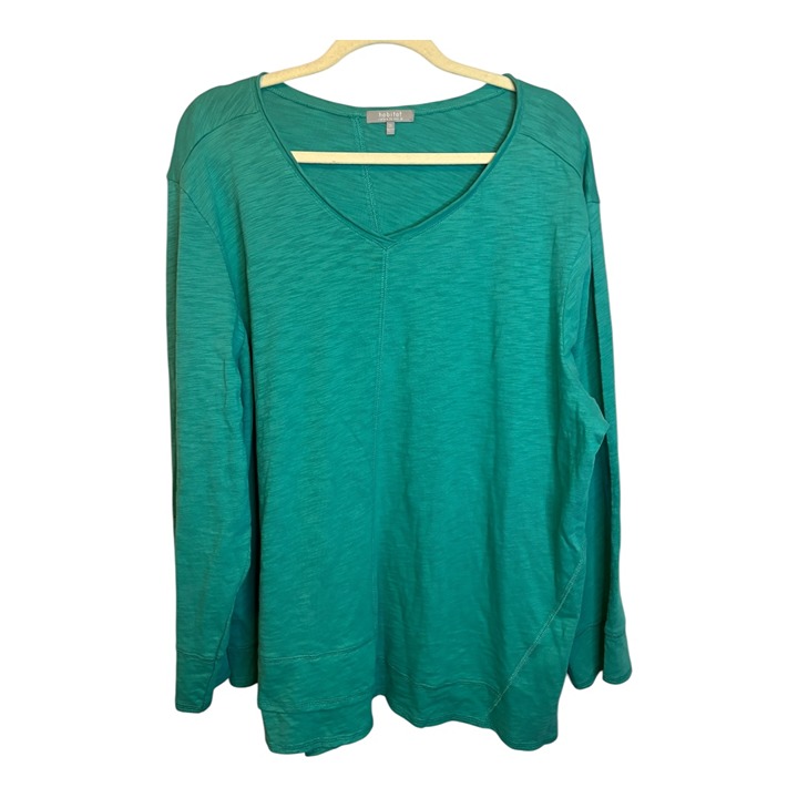 Habitat Clothes to Live in Blouse Shirt Women's Size 2x Casual Green