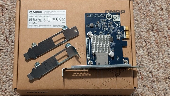 QNAP 5GbE Single Port Network Expansion Card (QXG-5G1T-111C)