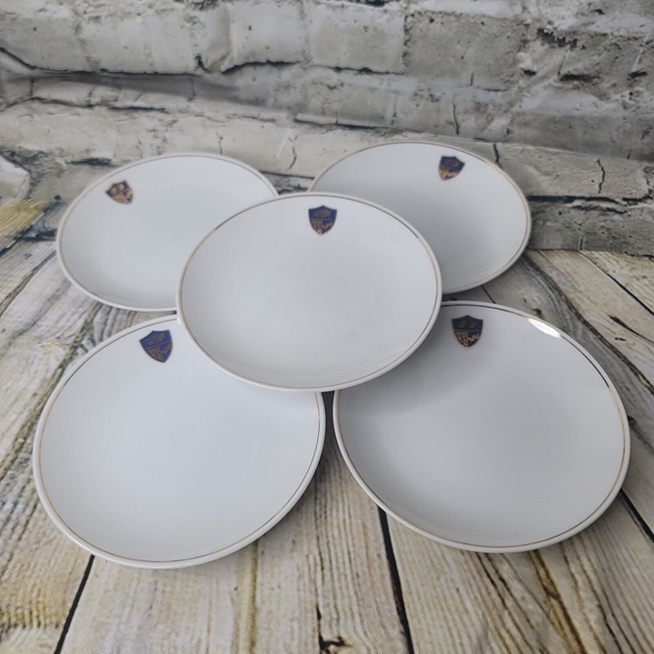 Western Airlines Plates Set of Five 60th Anniversary Abco Tableware Japan 5.5 In