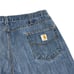 Carhartt Men's Size 40 x 30 Blue Straight Leg Relaxed Fit Jeans