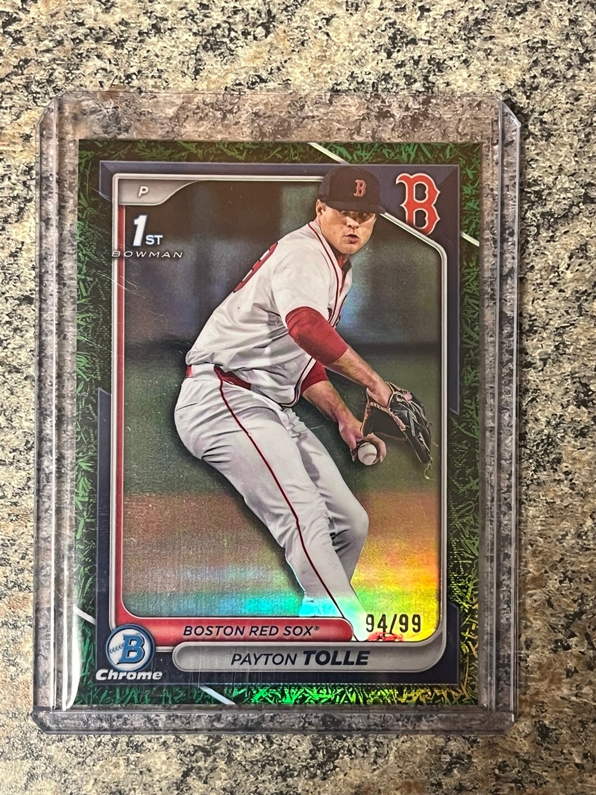 Payton Tolle Bowman 1st Chrome Green Grass /99 Card