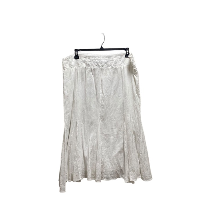 Stamp 10 Y2K Gauzy Vintage Midi Skirt White Size 16 Rodeo Coastal Cowgirl Boho