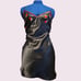 Josie Natori Women's Black Slip Dress Silk Lingerie Red Flowers