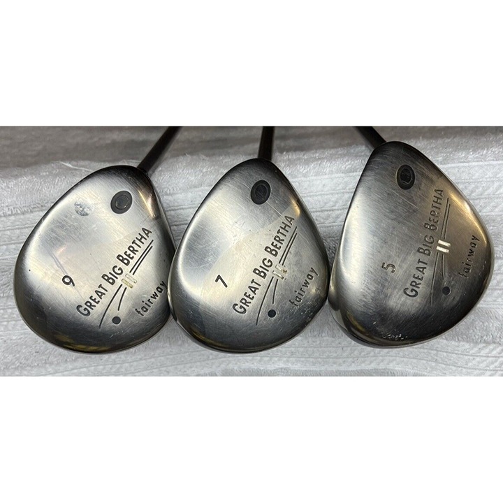 Callaway Great Big Bertha II Fairway Wood Set 5, 7, 9 Ladies RH Golf Clubs
