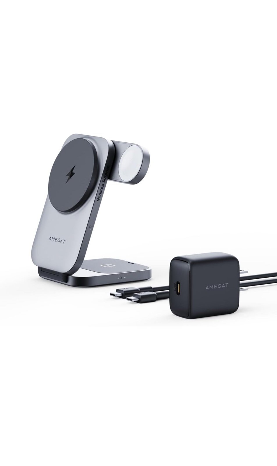 MagFusion Z 3-in-1 Charging Station MagSafe Compatible, Qi2 Certified 15W Wirele