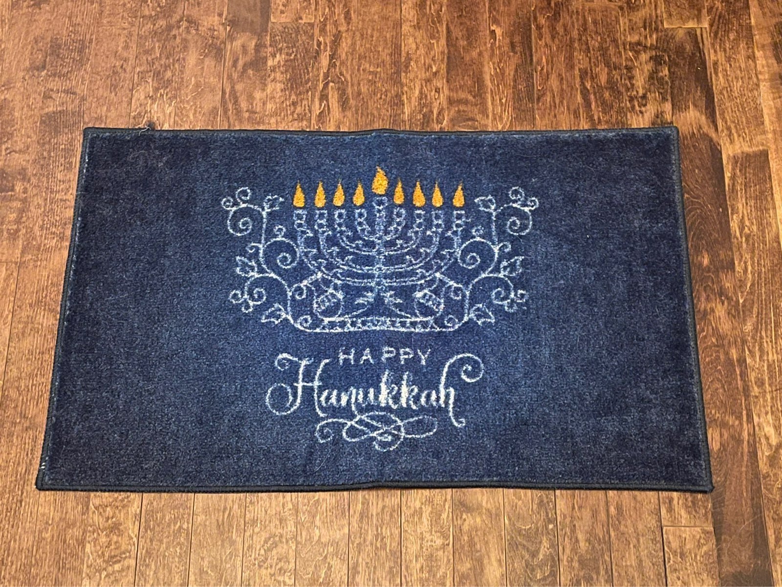 Happy Hanukkah Bath Mat / Rug