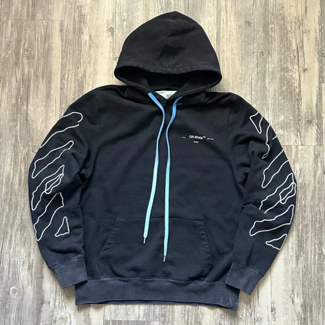 Off-White FW19 Abstract Arrow Pullover Hoodie Size XS