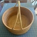 13 ×13 ×6 Rattan Picnic Basket with Handles, Large Round Gift Basket,