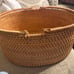 13 ×13 ×6 Rattan Picnic Basket with Handles, Large Round Gift Basket,