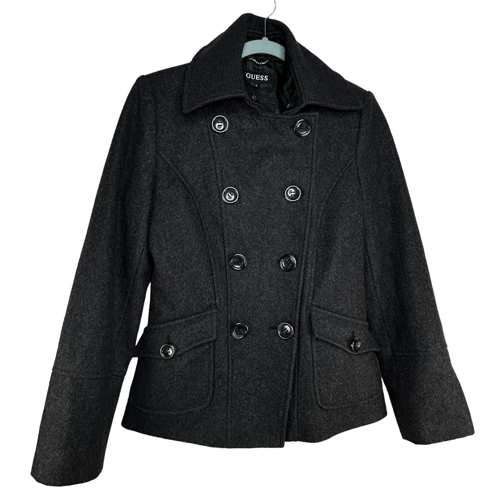 Guess double breasted peacoat discount