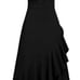 Miusol NWT Crossover Bodice High-Low Ruffled Hemline Sleeveless Dress Size Large