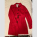 L.L. Bean Red Trench Coat Rain Jacket wi