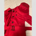 L.L. Bean Red Trench Coat Rain Jacket wi