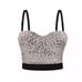 White Pearl Beaded Push Up Bralette Corset Bustier Top