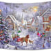 Christmas Tapestry Winter Snow Scene Tapestry Wall Decor Christmas Trees Snow