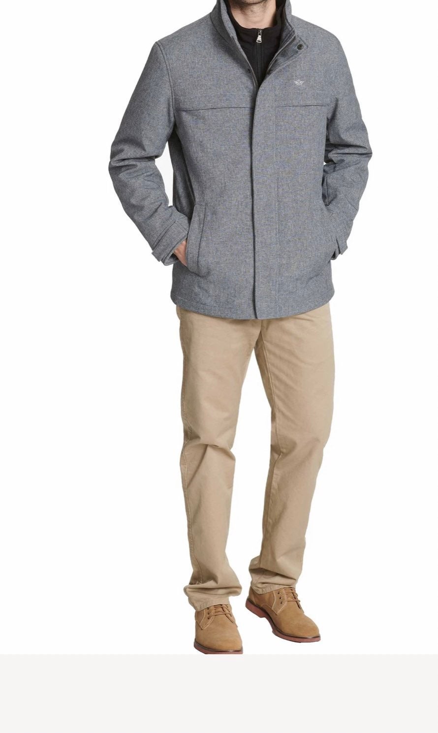 Dockers breathable water resistant Men jacket , Medium , Grey HGR