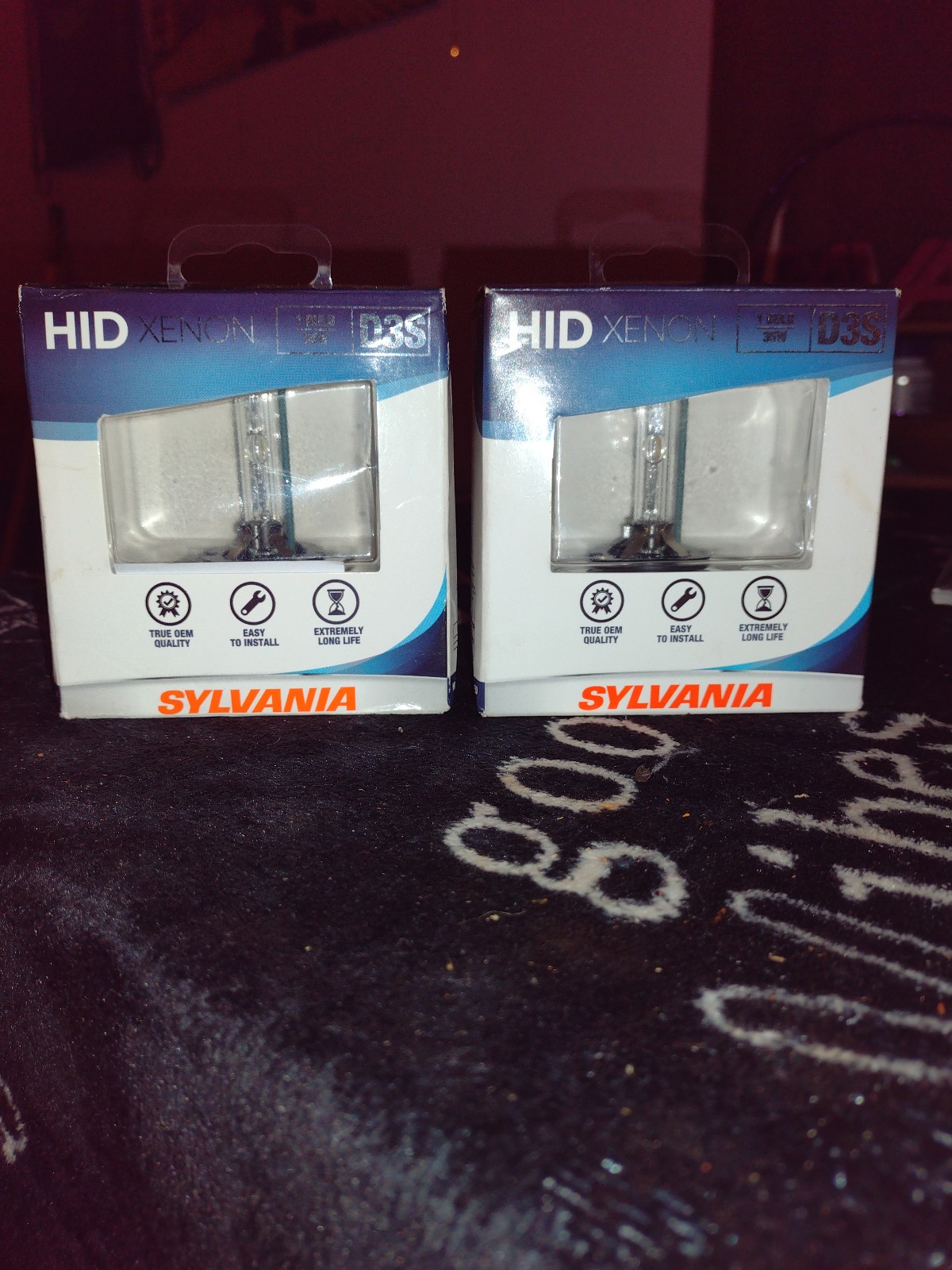 x2 Sylvania HID XENON D3S Head Light Bulb 35W