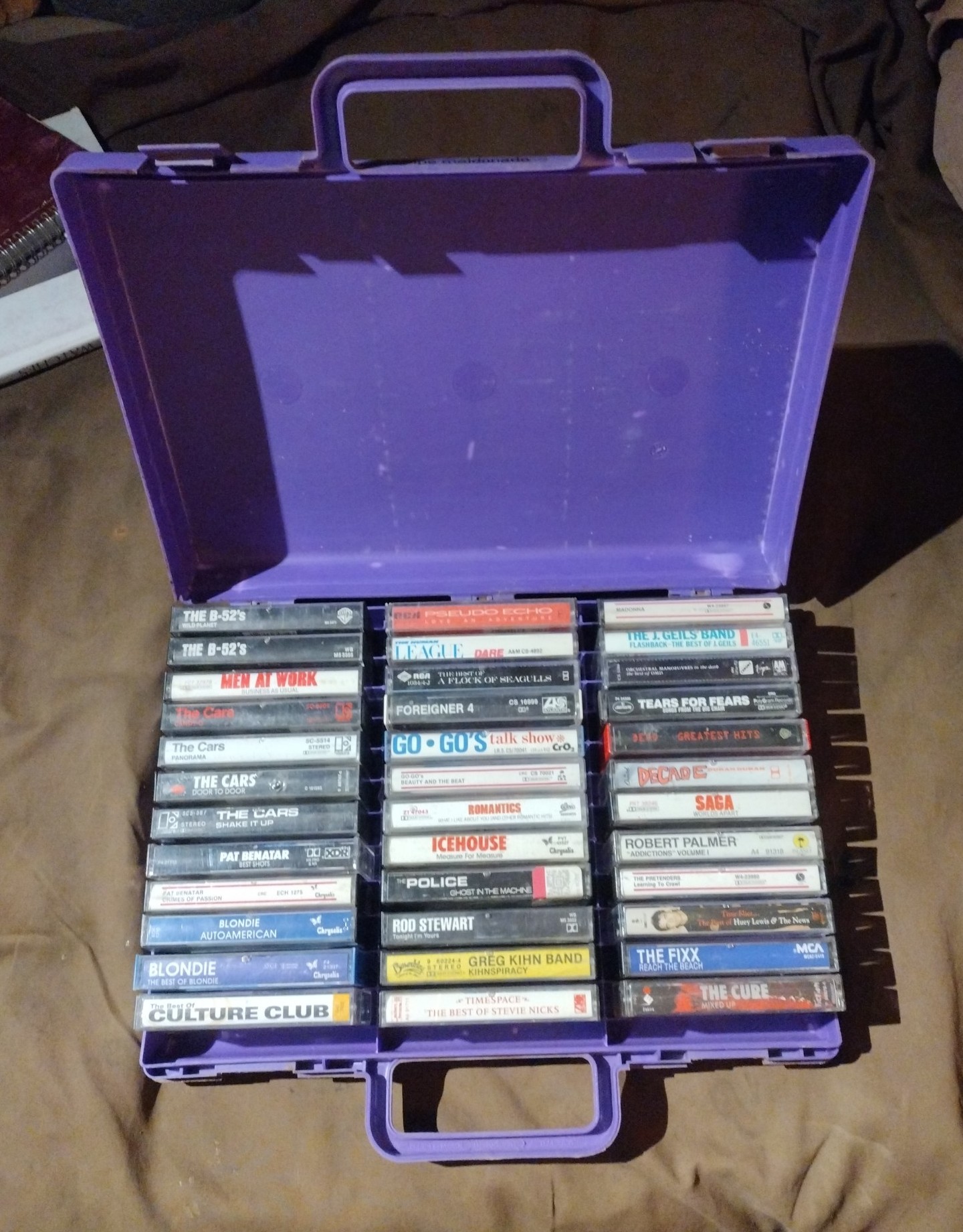 NEW WAVE ESSENTIALS COLLECTION OF CASSETTES, 80'S .