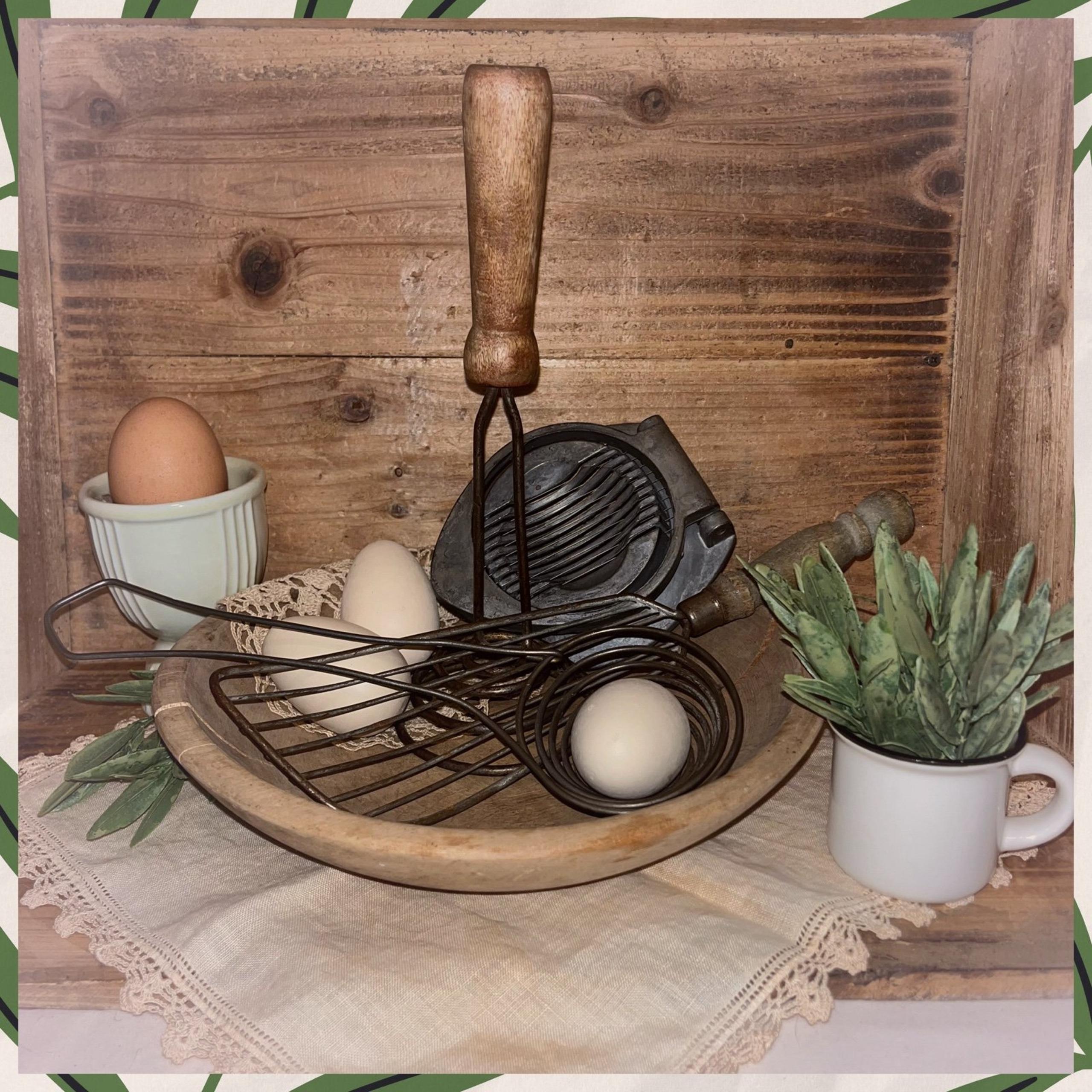 Lot of 4 Vintage Prim Kitchen Items