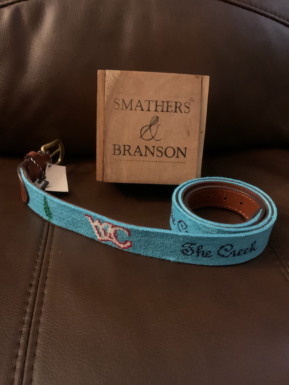 SMATHERS and BRANSON leather Belt
