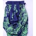 Eva Franco Women's Harem Bubble Skirt Green Navy Palm NWT 398 Sz 2