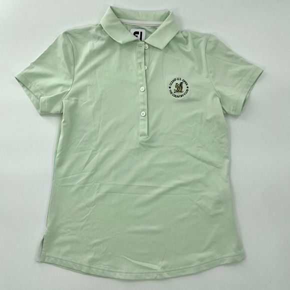 FOOTJOY Women’s Mint Green 122nd US Open The Country Club Short Sleeve Polo Golf
