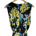 Slate & Willow Black Mixed-Media Floral Polka Dot Sheath V-Neck Dress 12