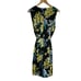 Slate & Willow Black Mixed-Media Floral Polka Dot Sheath V-Neck Dress 12