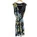 Slate & Willow Black Mixed-Media Floral Polka Dot Sheath V-Neck Dress 12