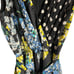 Slate & Willow Black Mixed-Media Floral Polka Dot Sheath V-Neck Dress 12
