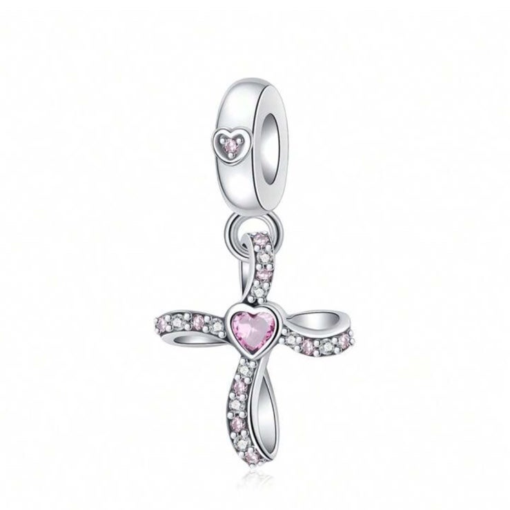 S925 Cross charm pendant