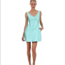 Kate Spade Susannah Silk Blend Fit & Flare Mini Dress in Seaglass Size 2