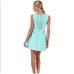 Kate Spade Susannah Silk Blend Fit & Flare Mini Dress in Seaglass Size 2