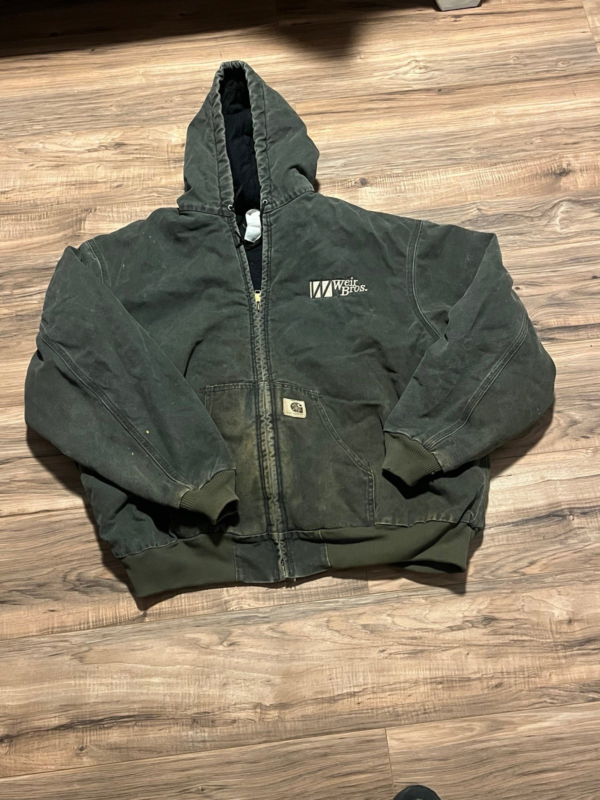 Vintage j68 carhartt hooded jacket