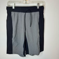 Lululemon Men's Size Small Like New Swim Suit Shorts Black Gray Drawstring