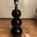 Black Orb Table Lamp Base