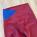 Womens Wilo Burgundy/Blue Workout Set - S