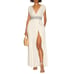 Free People Devon Deep V-neck Thigh Slit Midi Dress