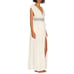 Free People Devon Deep V-neck Thigh Slit Midi Dress