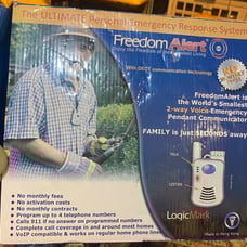 LogicMark Freedom Alert 35511 2-Way Voice Emergency Pendant (Open Box)