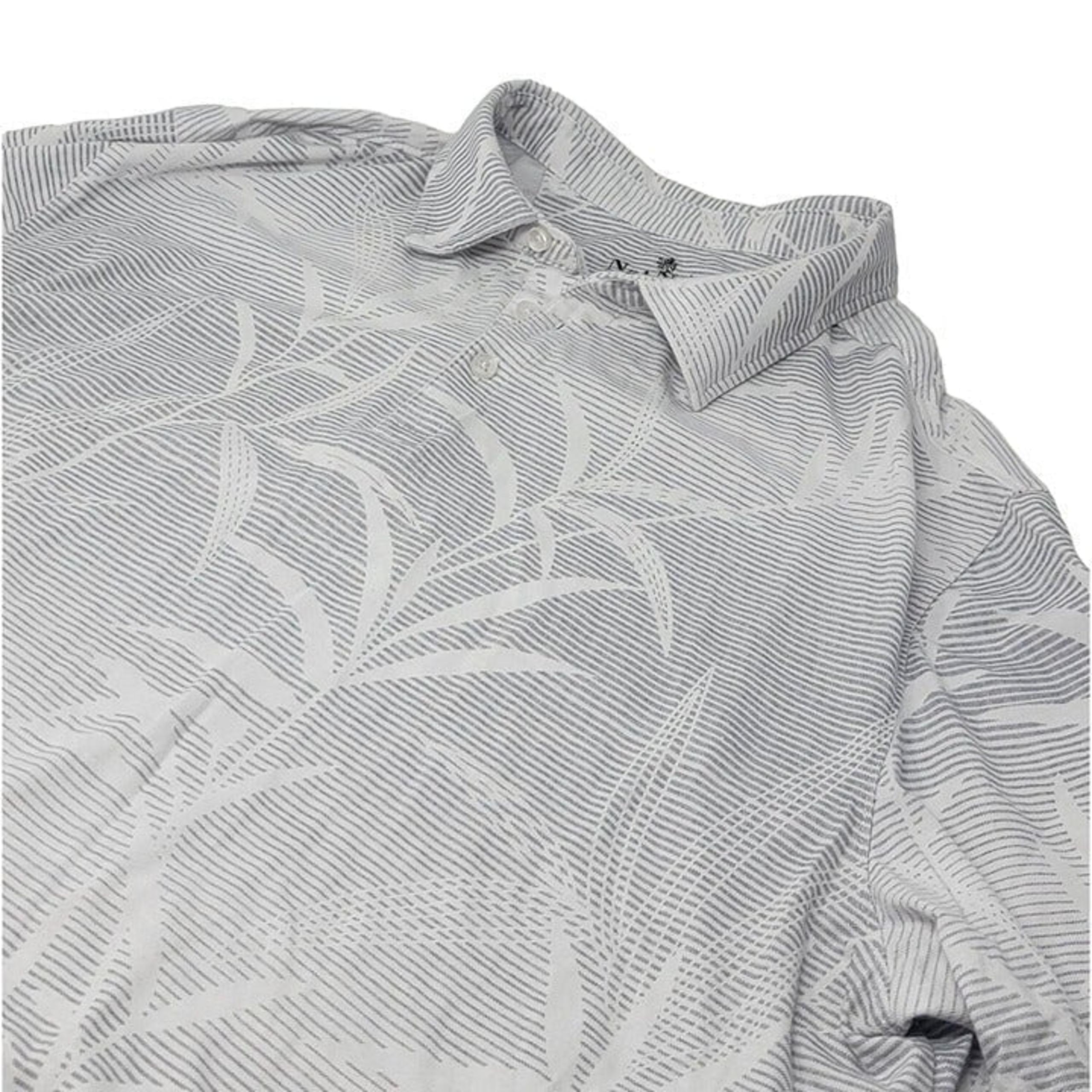 Nat Nast Luxury Originals Golf Polo Shirt White Gray Size XXL